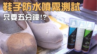 鞋子防水噴霧抗污測試（防御工事防水噴霧） [upl. by Nnazil267]