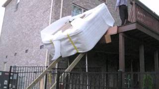 Coleman Hot Tub Spa High Deck Installation Move Moving Mover [upl. by Tipton193]