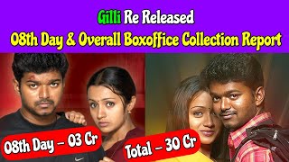 Gilli Re Released 08th Day amp Overall Boxoffice  Vijay [upl. by Eniamaj]