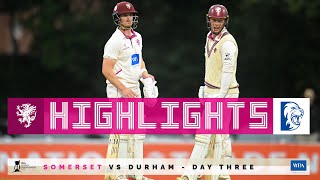 HIGHLIGHTS Somerset thrive with 3 late wickets to remain in control [upl. by Marlena]