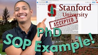 SUCCESSFUL STATEMENT OF PURPOSE EXAMPLE FOR THE PHD IN EDUCATION AT STANFORD UNIVERSITY stanford [upl. by Burrow]