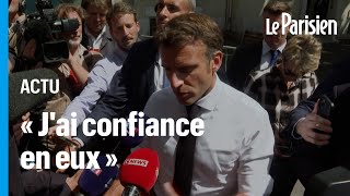 Stade de France  Macron «redit» sa «confiance» à Gérald Darmanin et Didier Lallement [upl. by Adnylem355]