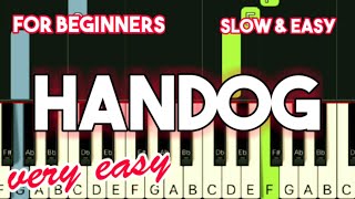 FLORANTE  HANDOG  SLOW amp EASY PIANO TUTORIAL [upl. by Jadd94]