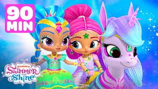 Shimmer and Shines Most Magical Wishes ✨w Leah  90 Minute Compilation  Shimmer and Shine [upl. by Akinom]