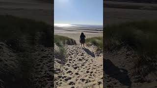 Way to formby Beach 🏖️ beach travel walk trending shorts shortvideo shortsfeed [upl. by Idnor769]