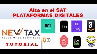 Plataformas Digitales cómo darse de alta en el SAT 2022 pago provisional o definitivo  fácil [upl. by Edelson492]