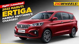 2022 Maruti Suzuki Ertiga Launched Not Much To Know  Zig Fast Forward [upl. by Airotna]