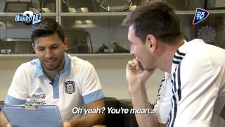 El Kun Agüero entrevista a Leo Messi [upl. by Barnaba]