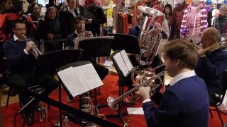 New York Philharmonic Principal Brass Quintet at UNIQLO 5th Ave Flagship Store [upl. by Harlie]