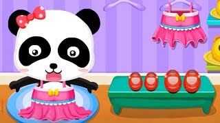 Baby Pandas Supermarket  Halloween Party Shopping  Fun Making Ice cream Games For Kids [upl. by Atnauqal]