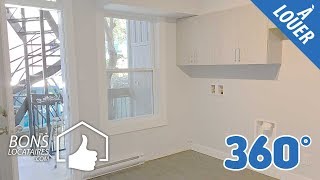 Logement Appartement à louer  HOMA 3 ½  800 BonsLocatairescom Vidéo 360 [upl. by Bunns]