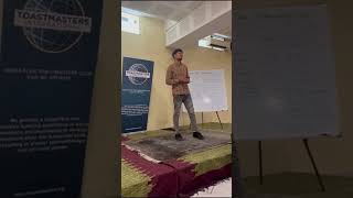 Icebreaker speech at ToastmastersFirst ever speech 😨😨icebreaker toastmastersspeech [upl. by Ycul]