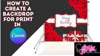 Creating an Event Backdrop in Canva [upl. by Alasteir]