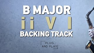 2 5 1 Backing Track in B Major  ii V I [upl. by Llemij691]