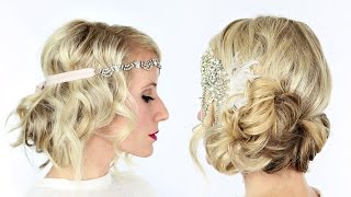 2 gorgeous GATSBY inspired hairstyles [upl. by Courcy677]