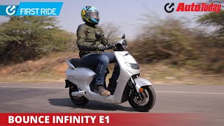 Bounce Infinity E1 Electric Scooter Review  First Ride [upl. by Mixie]