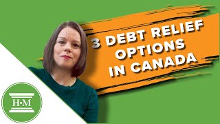 3 Canadian Debt Relief Options Explained  HMA [upl. by Anayd]