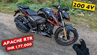 2024 TVS Apache RTR 200 4V Ride Review  New Update is Required [upl. by Veno690]