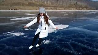 PATINANDO EN LAGO CONGELADO ♥ RUSIA  ASMR [upl. by Ecnarf]