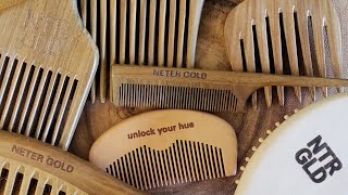 Stirring NTRGLD Wooden Combs In Oil  ASMR [upl. by Dorion]