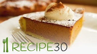 PUMPKIN PIE recipe made from scratch  By wwwrecipe30com [upl. by Ettenoj]