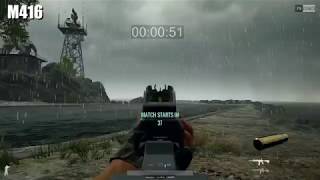 PUBG  M416 vs M16A4 Fire Rate old [upl. by Ivett]