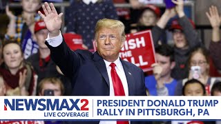 LIVE President Donald Trump Rally in PIttsburgh Pennsylvania  NEWSMAX2 [upl. by Ahsinev608]