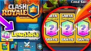 COMO GANHAR 2 CARTAS LENDÁRIAS DE ANIVERSÁRIO DO CLASH ROYALE  BRUNO CLASH [upl. by Alset694]