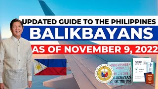 NOVEMER 2022 2 IMPORTANT THINGS BALIKBAYANS NEED FOR A SMOOTH ARRIVAL IN THE PHILIPPINES [upl. by Radec]