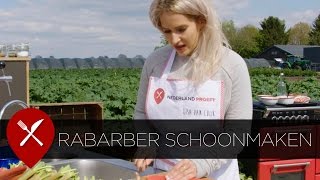 Rabarber schoonmaken [upl. by Jerman]