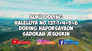 Buku Doding Haleluya No 1371456  Sadokah Jesuskin  Panduan Bernyanyi [upl. by Giff]