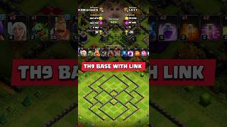 Best th9 base with linkClash of Clans [upl. by Lati675]