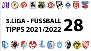 FussballTipps 3Liga  28Spieltag  Saison 20212022 [upl. by Elyk315]