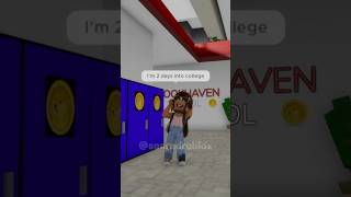 I’m 2 days into college and I’m 3 lectures behind 😱💖 Roblox Brookhaven Rp roblox robloxshorts [upl. by Neo]