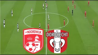 VV Noordwijk 21 FC Dordrecht Samenvatting  KNVB BEKER 2024 [upl. by Chavaree]