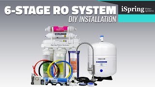 Installation  iSpring RCC7AK Reverse Osmosis Water Filtration System with English subtitle [upl. by Lorie]