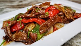 Super Easy PEPPER STEAK Recipe Better Than Take Out [upl. by Devlen]