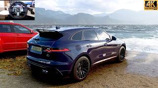 Jaguar F Pace  OFFROAD  Forza Horizon 5  steering wheel gameplay [upl. by Daphne]