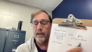 Alg 2 sept 6 2024 eval function video [upl. by Vallie]