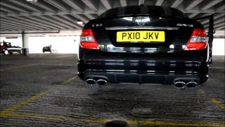 C63 AMG stock exhaust [upl. by Enyedy97]