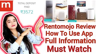 Rentomojo ExperienceRentomojo Furniture Appliance Electronics ReviewRentomojo App Full Information [upl. by Leinnad521]