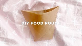 How to Make Paper Food Pouch [upl. by Nickolai]