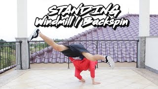 Breakdance Tutorial I How to STANDING WINDMILL  BACKSPIN [upl. by Kcirddot]