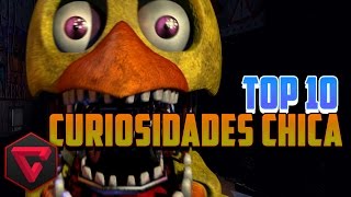 TOP 10 CURIOSIDADES DE CHICA  Five Nights at Freddys  FNAF [upl. by Colwin832]