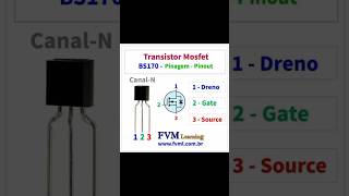 TRANSISTOR MOSFET BS170 N Channelshortvideoviral [upl. by Rovit]