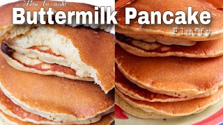 How to make the best PANCAKE 🥞  Buttermilk pancake recipe  very fluffy [upl. by Clapp620]