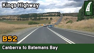 Driving from Canberra to Batemans Bay  B52 Kings Highway 4K [upl. by Klemens]