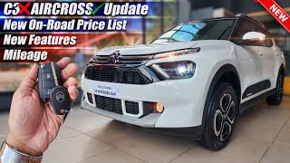 2024 Citroen Aircross 7 Seater Updated New Features On Road Price List Mileage [upl. by Alleira317]