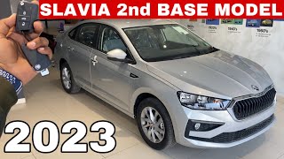 SKODA SLAVIA 2023 AMBITION SECOND BASE MODEL ❤️ SKODA SLAVIA 2023 🔥 REVIEW [upl. by Atyekram349]