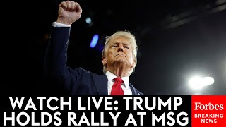 WATCH LIVE Former President Trump Holds Campaign Rally At New York Citys Madison Square Garden [upl. by Akyre]